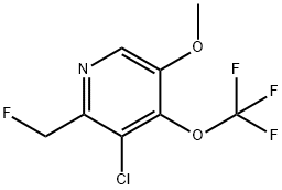 3-Chloro-2-(fluoromethyl)-5-methoxy-4-(trifluoromethoxy)pyridine 结构式