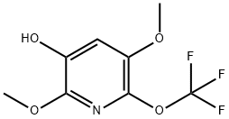 2,5-Dimethoxy-3-hydroxy-6-(trifluoromethoxy)pyridine,1804005-01-3,结构式