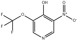 4-Hydroxy-3-nitro-5-(trifluoromethoxy)pyridine 结构式