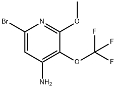 4-Amino-6-bromo-2-methoxy-3-(trifluoromethoxy)pyridine 结构式