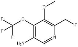 5-Amino-2-(fluoromethyl)-3-methoxy-4-(trifluoromethoxy)pyridine,1804017-32-0,结构式