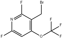 3-(Bromomethyl)-2,6-difluoro-4-(trifluoromethoxy)pyridine 结构式
