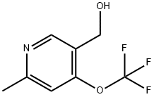 2-Methyl-4-(trifluoromethoxy)pyridine-5-methanol 化学構造式