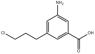 3-Amino-5-(3-chloropropyl)benzoic acid 结构式