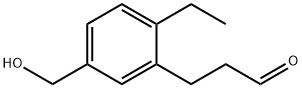 3-(2-Ethyl-5-(hydroxymethyl)phenyl)propanal Structure