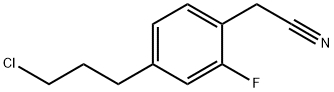 4-(3-Chloropropyl)-2-fluorophenylacetonitrile 结构式