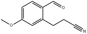 2-Formyl-5-methoxyphenylpropanenitrile 结构式
