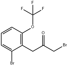 1-Bromo-3-(2-bromo-6-(trifluoromethoxy)phenyl)propan-2-one 结构式