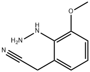 2-Hydrazinyl-3-methoxyphenylacetonitrile Structure