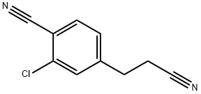 3-Chloro-4-cyanophenylpropanenitrile 结构式