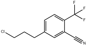 5-(3-Chloropropyl)-2-(trifluoromethyl)benzonitrile 结构式