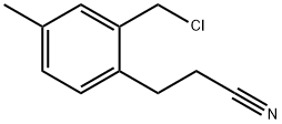 2-(Chloromethyl)-4-methylphenylpropanenitrile 结构式