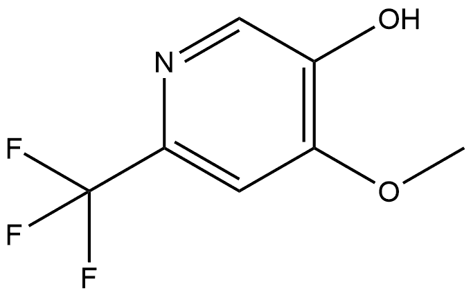 4-Methoxy-6-(trifluoromethyl)-3-pyridinol Struktur