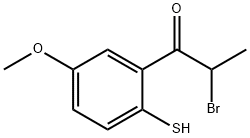 2-(2-Bromopropanoyl)-4-methoxythiophenol 结构式