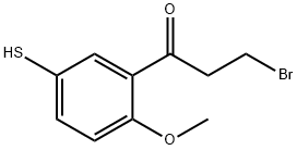 3-(3-Bromopropanoyl)-4-methoxythiophenol 结构式