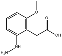 2-Hydrazinyl-6-methoxyphenylacetic acid 结构式