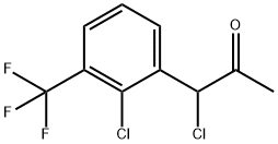1-Chloro-1-(2-chloro-3-(trifluoromethyl)phenyl)propan-2-one 结构式