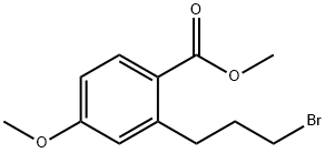 Methyl 2-(3-bromopropyl)-4-methoxybenzoate Struktur