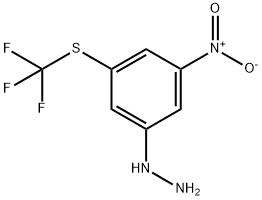 1-(3-Nitro-5-(trifluoromethylthio)phenyl)hydrazine 结构式