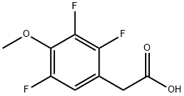 4-Methoxy-2,3,5-trifluorophenylacetic acid 结构式