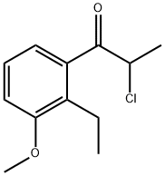 2-Chloro-1-(2-ethyl-3-methoxyphenyl)propan-1-one Struktur