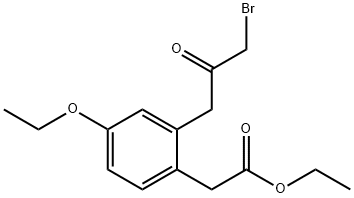 Ethyl 2-(3-bromo-2-oxopropyl)-4-ethoxyphenylacetate,1804169-93-4,结构式