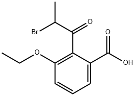 2-(2-Bromopropanoyl)-3-ethoxybenzoic acid Structure