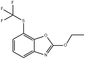 2-Ethoxy-7-(trifluoromethylthio)benzo[d]oxazole 结构式
