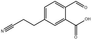 5-(2-Cyanoethyl)-2-formylbenzoic acid 结构式