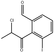 2-(2-Chloropropanoyl)-3-iodobenzaldehyde 结构式