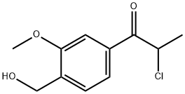 4-(2-Chloropropanoyl)-2-methoxybenzylalcohol 结构式