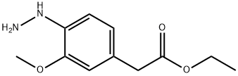 Ethyl 4-hydrazinyl-3-methoxyphenylacetate 结构式