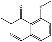 3-(Methylthio)-2-propionylbenzaldehyde,1804207-30-4,结构式