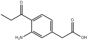3-Amino-4-propionylphenylacetic acid 结构式
