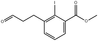 Methyl 2-iodo-3-(3-oxopropyl)benzoate Structure