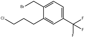 4-(Bromomethyl)-3-(3-chloropropyl)benzotrifluoride 结构式
