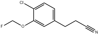 3-(4-Chloro-3-(fluoromethoxy)phenyl)propanenitrile,1804237-07-7,结构式