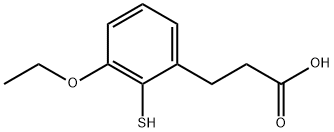 3-Ethoxy-2-mercaptophenylpropanoic acid,1804238-89-8,结构式