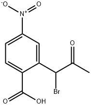 2-(1-Bromo-2-oxopropyl)-4-nitrobenzoic acid 结构式