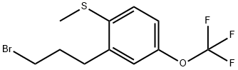 2-(3-Bromopropyl)-4-(trifluoromethoxy)thianisole,1804243-97-7,结构式