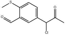 5-(1-Chloro-2-oxopropyl)-2-(methylthio)benzaldehyde,1804249-24-8,结构式