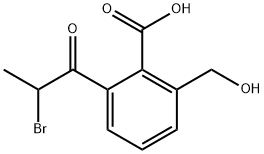 2-(2-Bromopropanoyl)-6-(hydroxymethyl)benzoic acid Structure