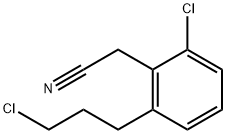 2-Chloro-6-(3-chloropropyl)phenylacetonitrile Structure