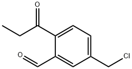 5-(Chloromethyl)-2-propionylbenzaldehyde Structure