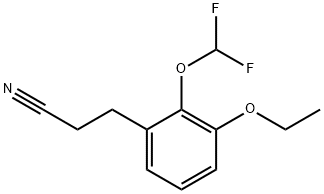2-(Difluoromethoxy)-3-ethoxyphenylpropanenitrile,1804273-97-9,结构式