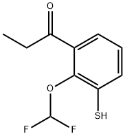 1-(2-(Difluoromethoxy)-3-mercaptophenyl)propan-1-one|