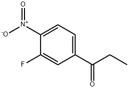 1-Propanone, 1-(3-fluoro-4-nitrophenyl)- Structure