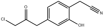 4-(3-Chloro-2-oxopropyl)-2-hydroxyphenylacetonitrile,1804289-05-1,结构式