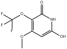 2,6-Dihydroxy-4-methoxy-3-(trifluoromethoxy)pyridine Struktur