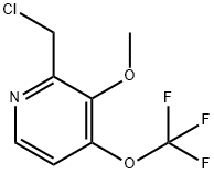 2-(Chloromethyl)-3-methoxy-4-(trifluoromethoxy)pyridine,1804293-49-9,结构式
